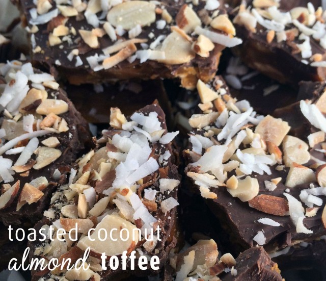 Toasted Coconut Almond Toffee